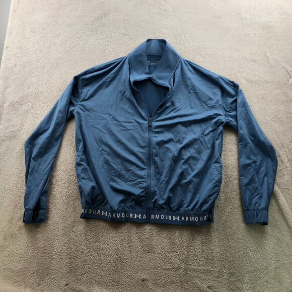 The Under Armour HeatGear Woman's Jacket Small Full Zip Stand Collar - Picture 8 of 12